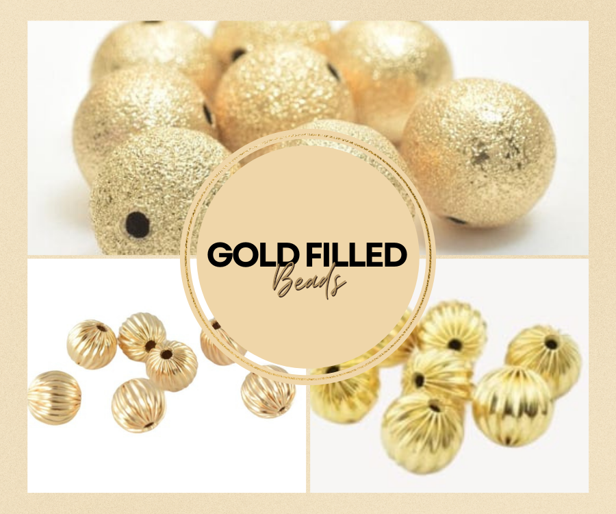 14K Gold Filled Findings Gold Filled Round Seamless Spacer Beads