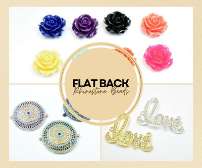 Flat Back •Rhinestone Bead