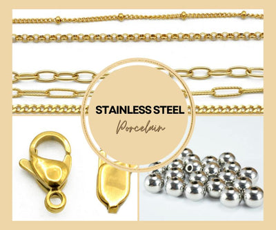 Stainless Steel •Porcelain