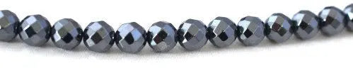 Hematite Round Stone Beads 4mm/6mm/8mm/10mm/12mm/14mm natural stone ,healing stone, chakra stones for Jewelry Making - BeadsFindingDepot