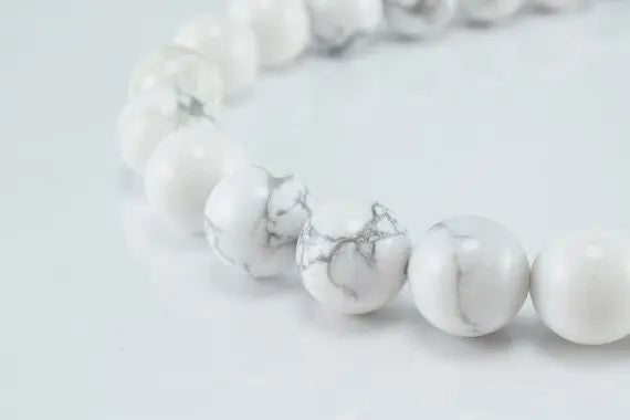 White Malachite Gemstone stone Beads Size 4mm/6mm/8mm/10mm/12mm loose Beads birthstone natural Beads for jewelry making - BeadsFindingDepot