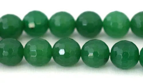 Aventurine Gemstone Faceted Round Green Beads 10mm natural healing stone chakra stones for Jewelry Making# 0244. Sold by Strand - BeadsFindingDepot