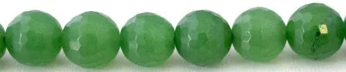 Aventurine Gemstone Faceted Round Green Beads 10mm natural healing stone chakra stones for Jewelry Making# 0244. Sold by Strand - BeadsFindingDepot