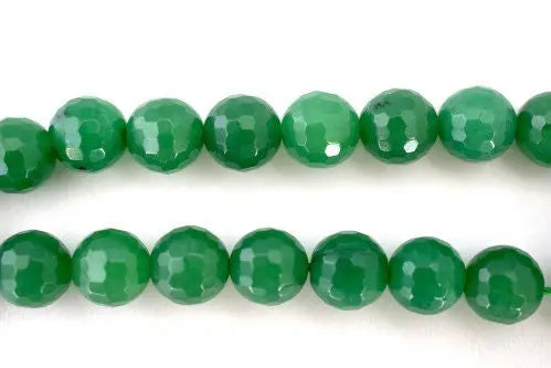 Aventurine Gemstone Faceted Round Green Beads 10mm natural healing stone chakra stones for Jewelry Making# 0244. Sold by Strand - BeadsFindingDepot