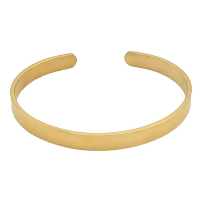 Gold Stainless steel Bracelet Cuff minimalist whole sale bracelet BeadsFindingDepot