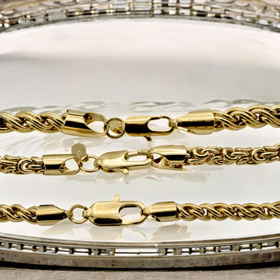 Gold Rope Chain Necklace 