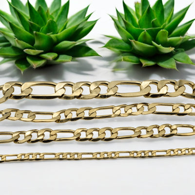 Gold Figaro Chain Necklace - Classic and Versatile Gift for Him or Her