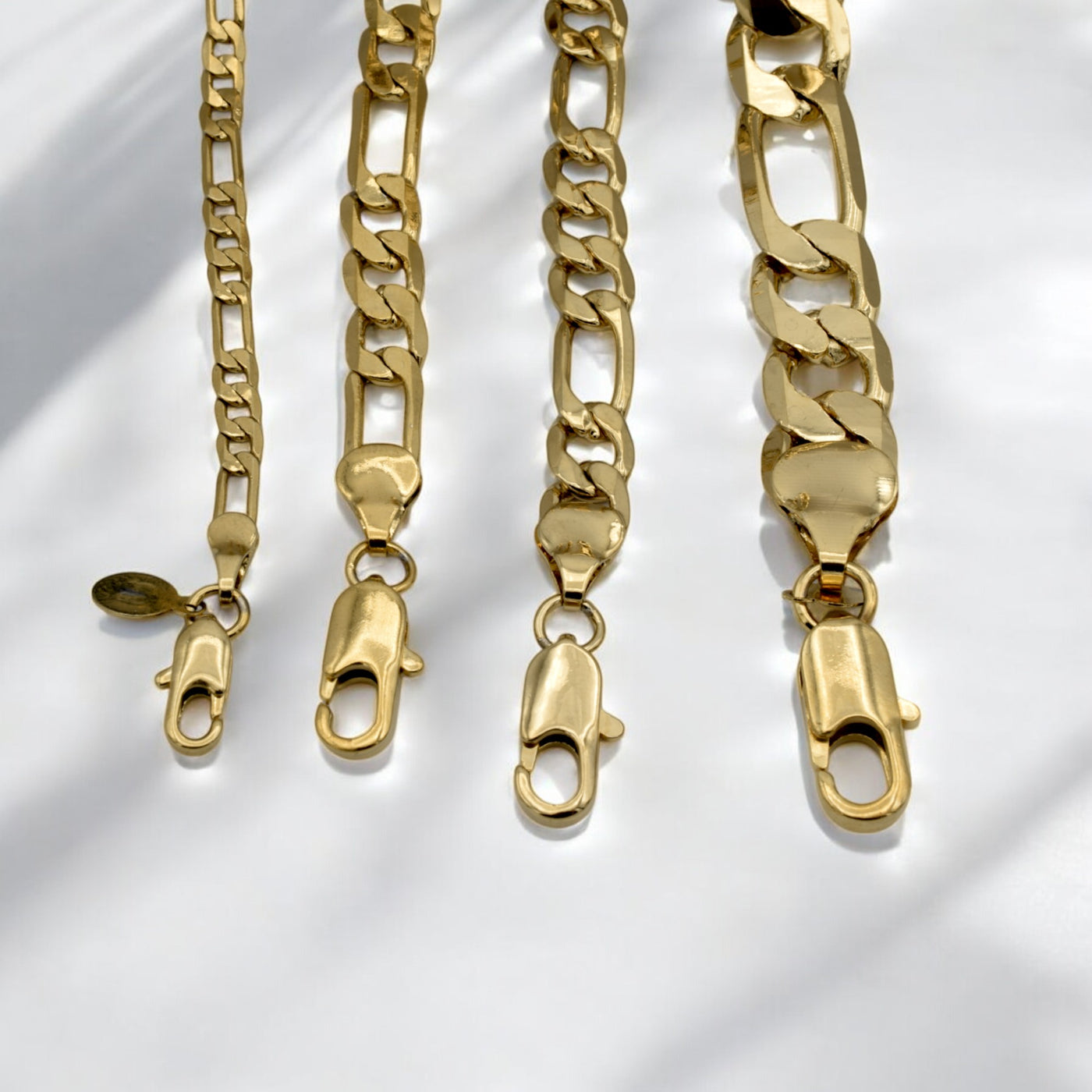Gold Figaro Chain Necklace - Classic and Versatile Gift for Him or Her