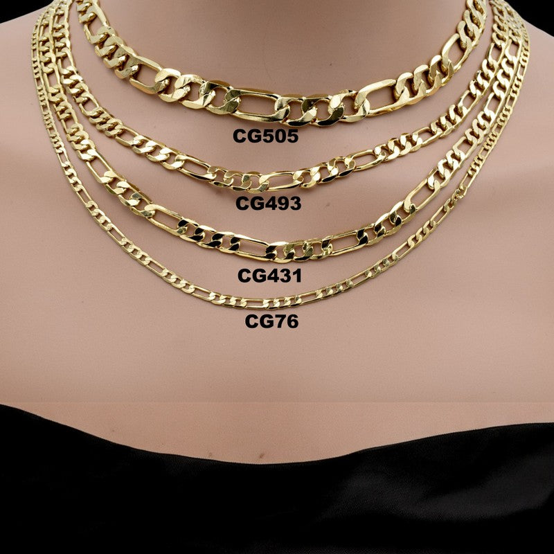 Gold Figaro Chain Necklace - Classic and Versatile Gift for Him or Her