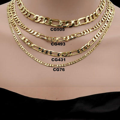 Gold Figaro Chain Necklace - Classic and Versatile Gift for Him or Her