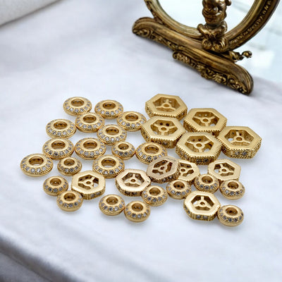 beaded-jewelry-8-mm-roundel-18-k-gold-filled-ep-micro-pave-beads-with-clear-cz-cubic-zirconia-gfm-14-g-335913499