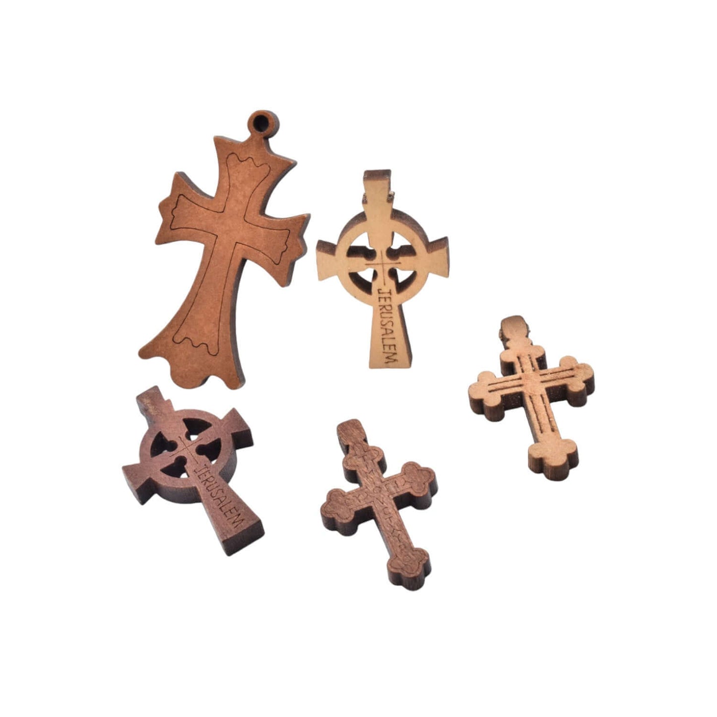 Wooden Crosses for Rosary for jewelry making BeadsFindingDepot