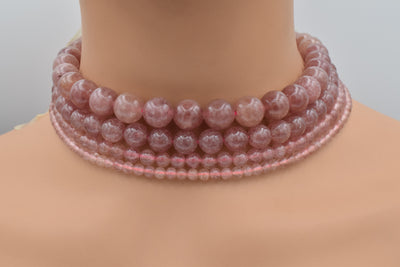 Strawberry Tourmaline Gemstone beads for jewelry making 5mm 7mm 10mm 12mm BeadsFindingDepot