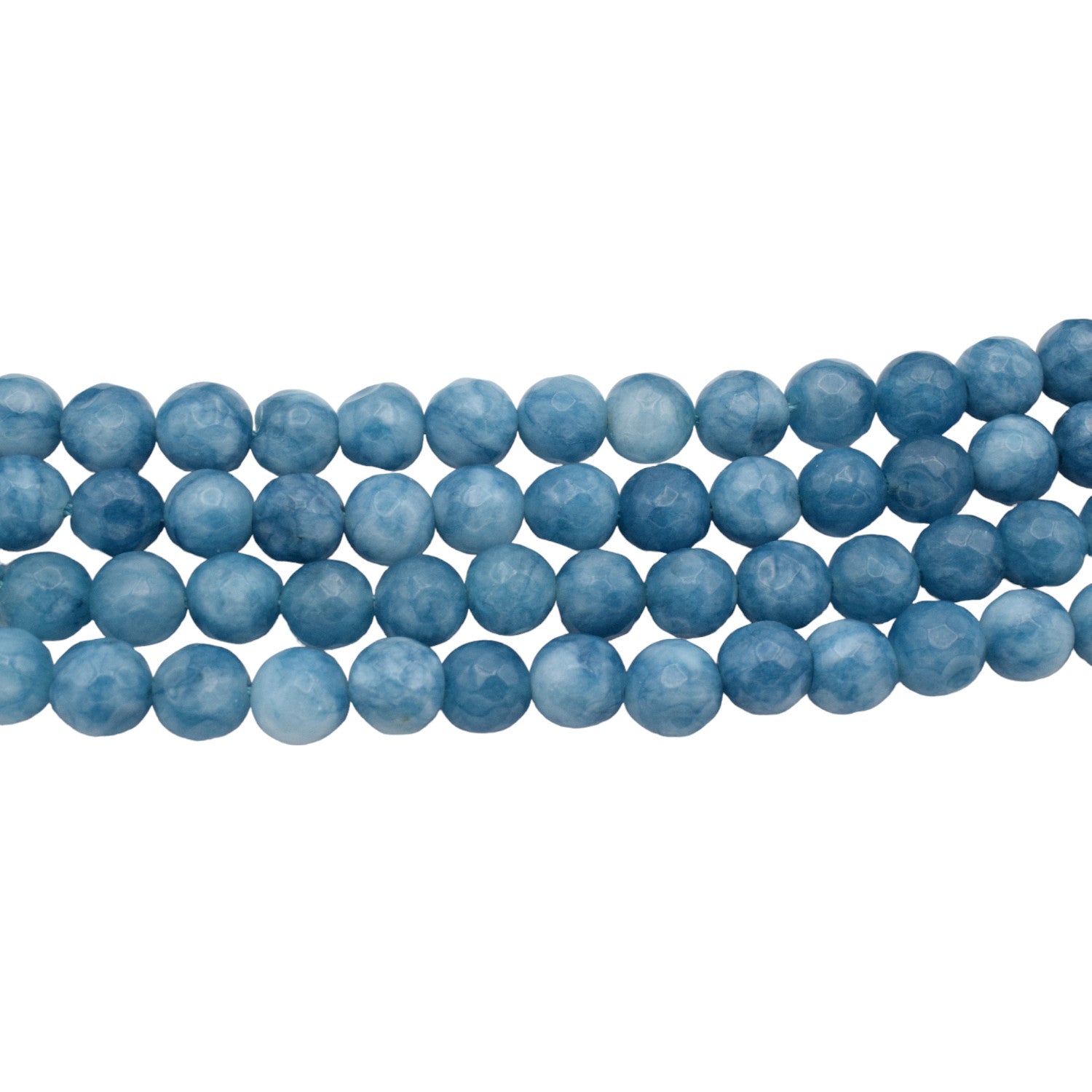 Faceted Blue Aventurine gemstone beads for jewelry making sizes 10mm 8mm BeadsFindingDepot