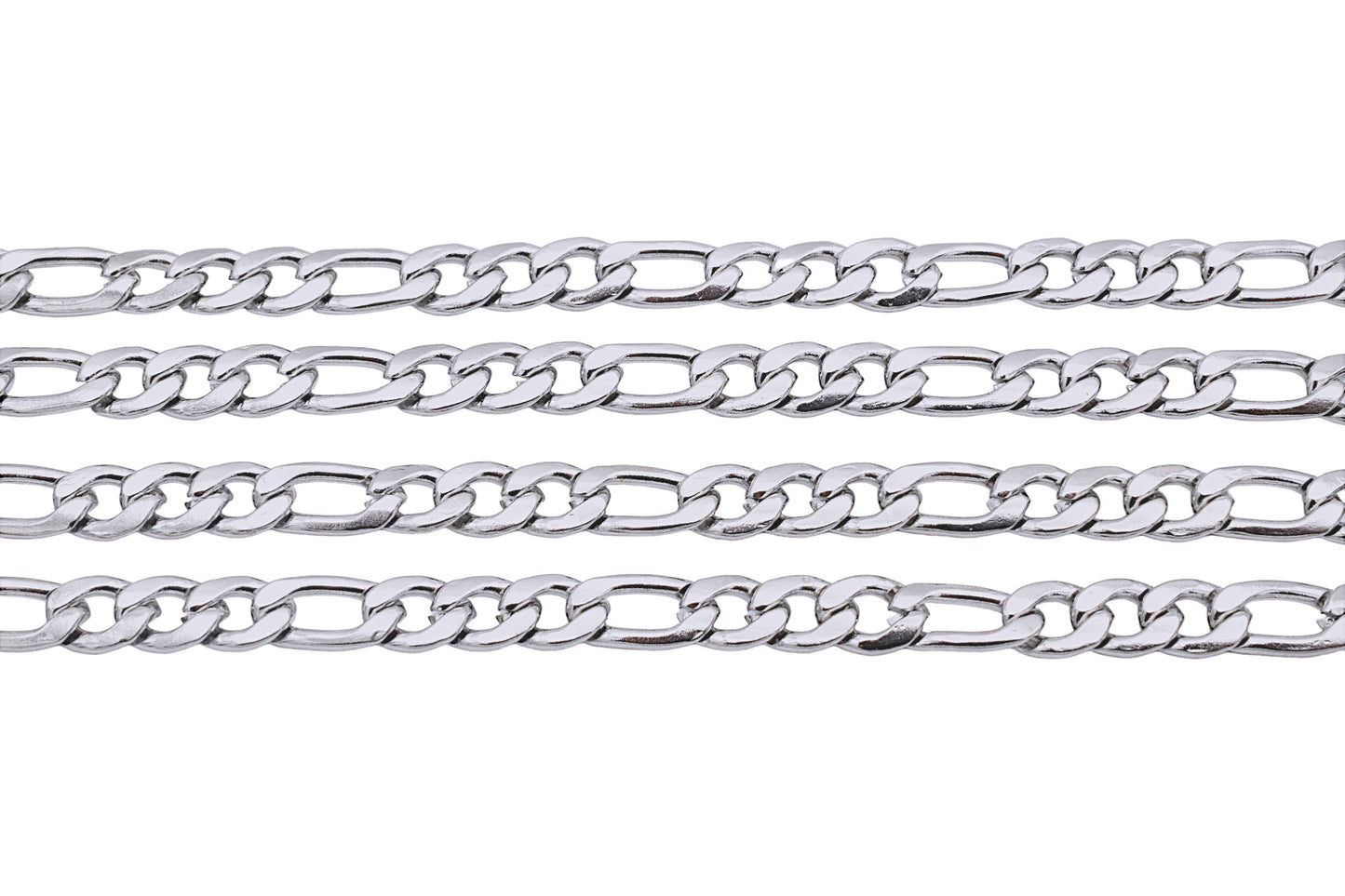 Stainless Steel Figaro chain for jewelry making by yard BeadsFindingDepot