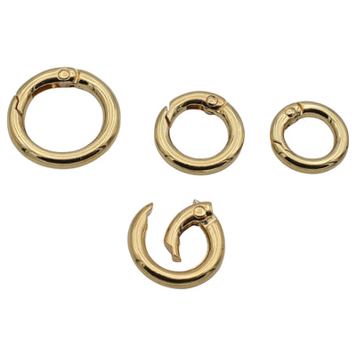 Gold Swivel Round Spring Clasp