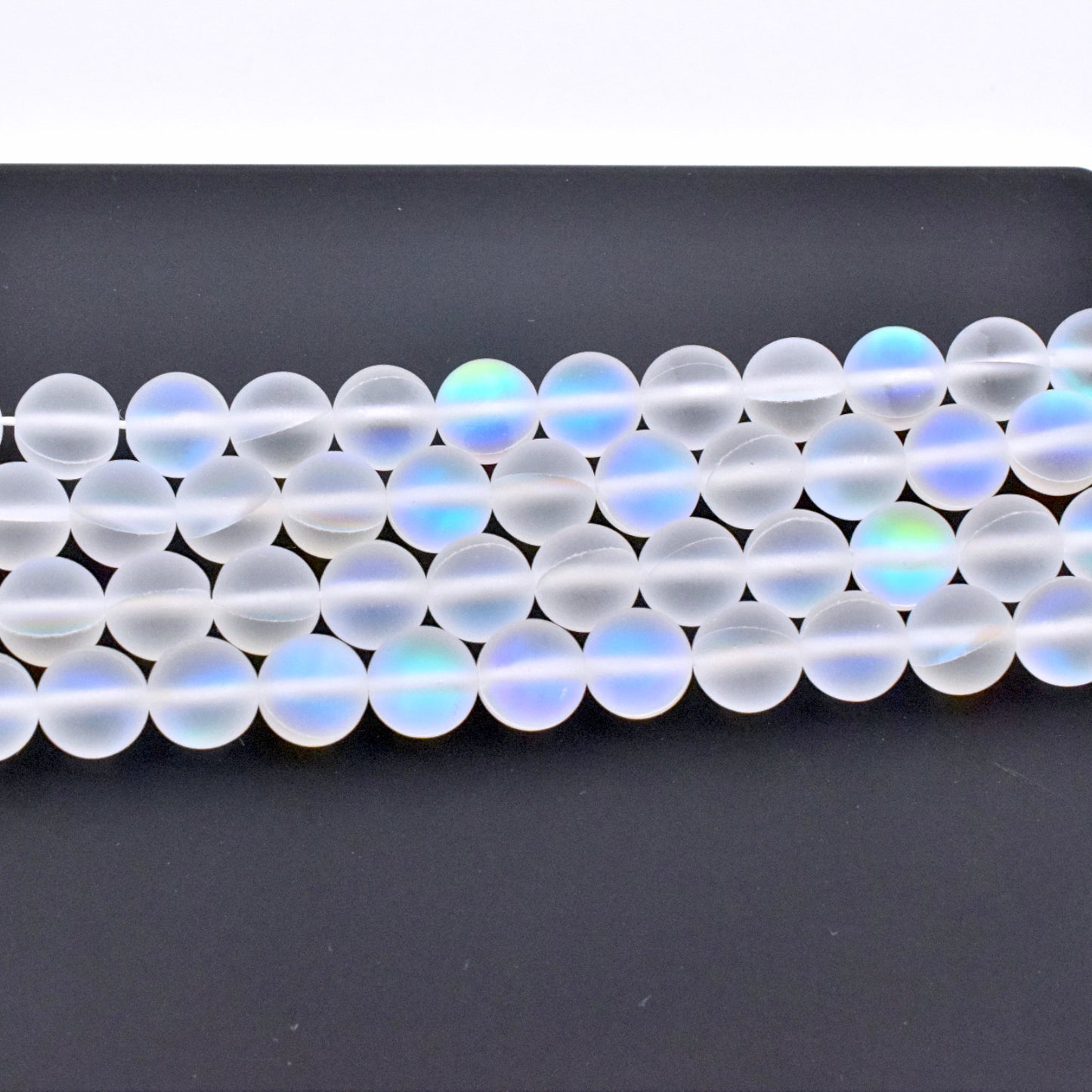 Matte White Opal Gemstone Beads for jewelry making 6mm 8mm 10mm BeadsFindingDepot