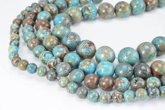 Natural Blue Sky Jasper Gemstone Beads Gemstone Round Beads 6mm,8mm,10mm,12mm Natural Stones Beads Healing chakra stones Jewelry Making - BeadsFindingDepot