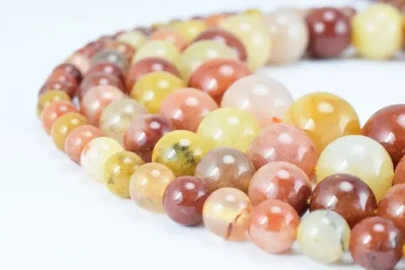 Natural Golden Wire Jade Gemstone Beads Gemstone Round Beads 6mm,8mm,10mm,12mm Natural Stones Beads Healing chakra stones for Jewelry Making - BeadsFindingDepot