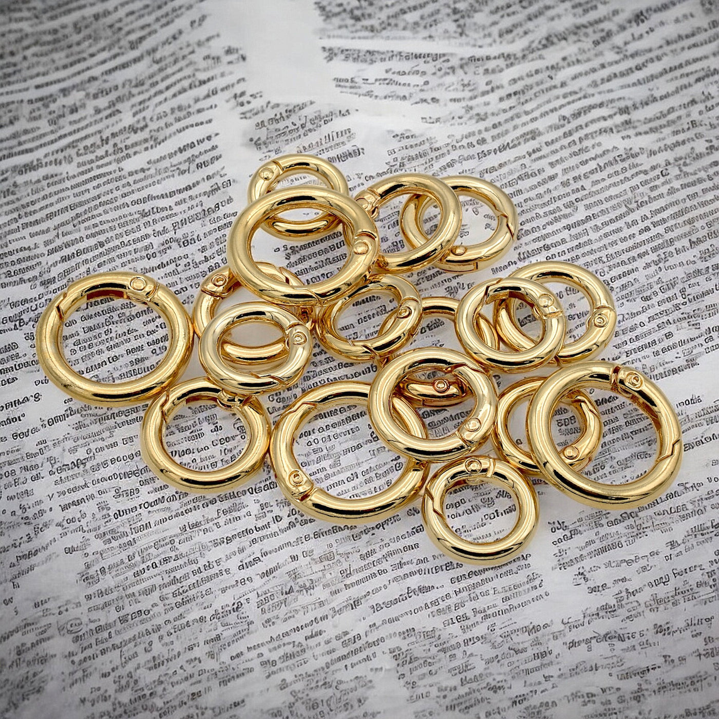 Gold Swivel Round Spring Clasp