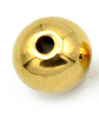 Gold plated Stainless Steel Beads Seamless Spacer for Jewelry 3mm to 10mm - BeadsFindingDepot