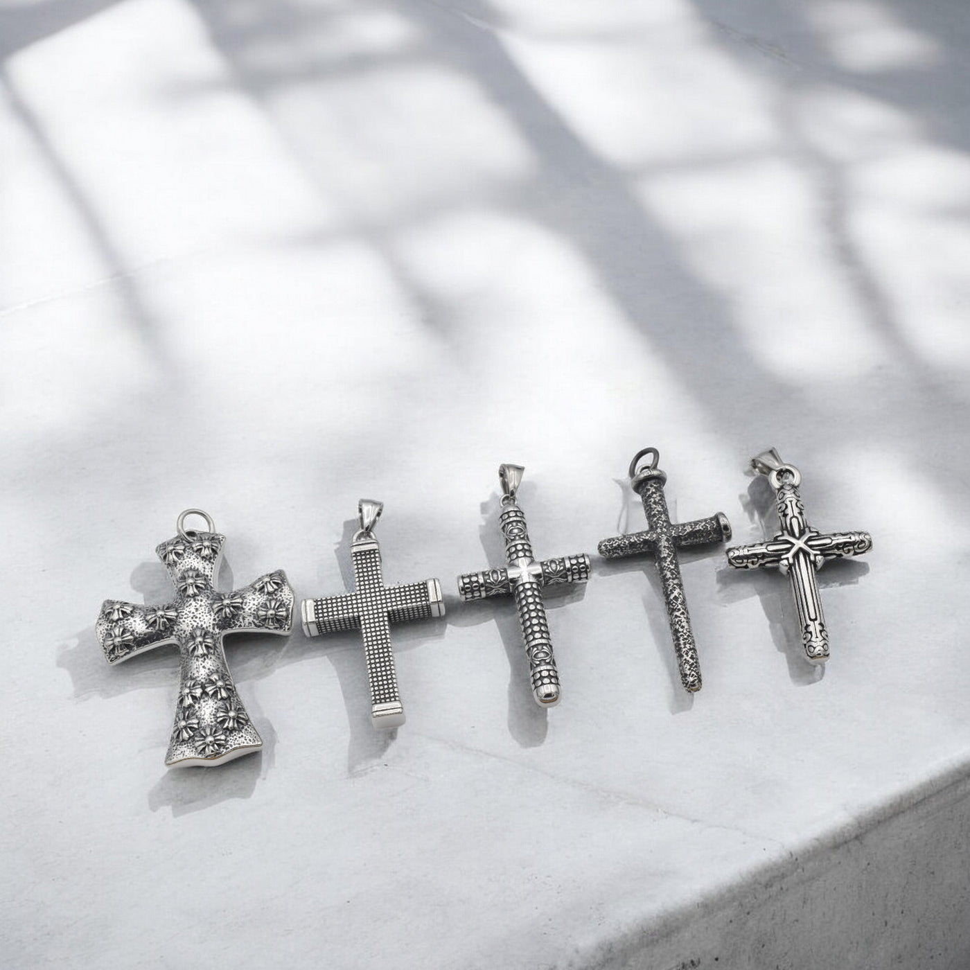 Stainless Steel Cross Pendants for Jewelry Making | Durable & Engraveable