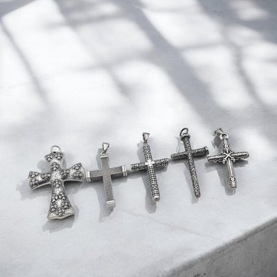 Stainless Steel Cross Pendants for Jewelry Making | Durable & Engraveable
