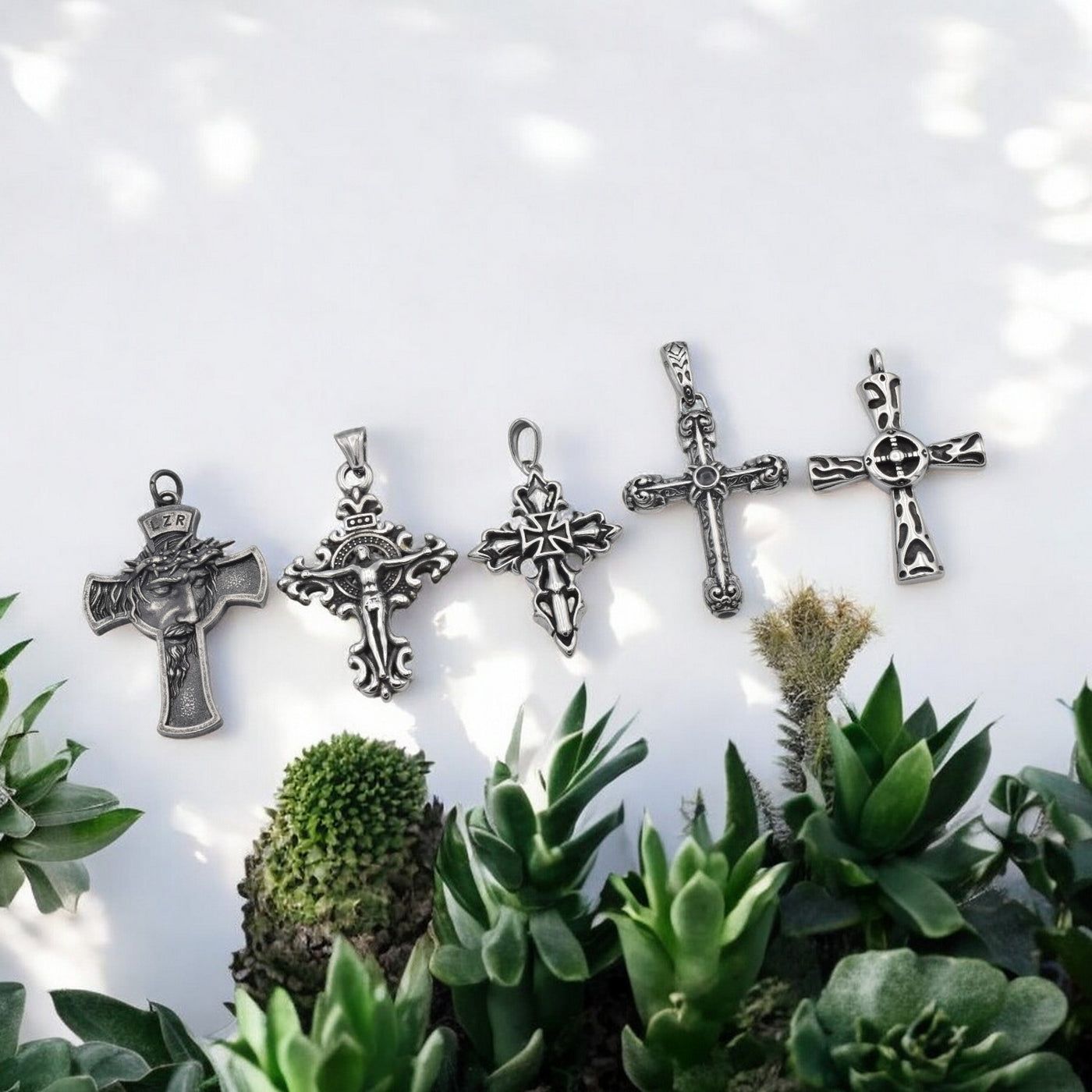 Stainless Steel Cross Pendants | Baroque & Gothic Jewelry Supplies