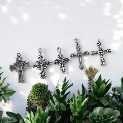 Stainless Steel Cross Pendants | Baroque & Gothic Jewelry Supplies