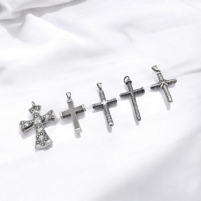 Stainless Steel Cross Pendants for Jewelry Making | Durable & Engraveable