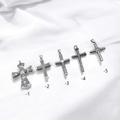 Stainless Steel Cross Pendants for Jewelry Making | Durable & Engraveable