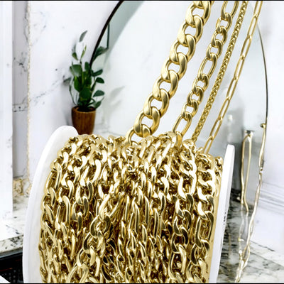 Stainless Steel Gold-Filled Look Chains - Sophisticated Jewelry for Any Outfit
