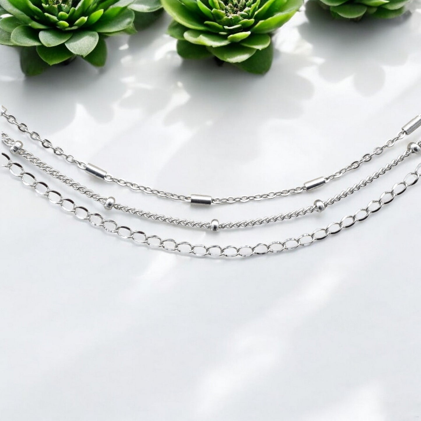 Stainless Steel Jewelry Chains | Bar, Satellite & Extension Chains