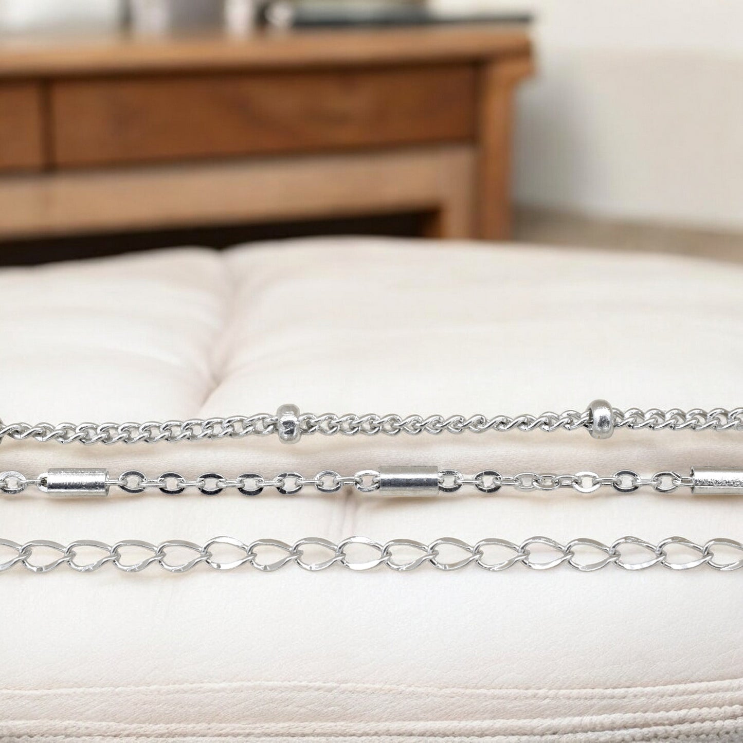 Stainless Steel Jewelry Chains | Bar, Satellite & Extension Chains