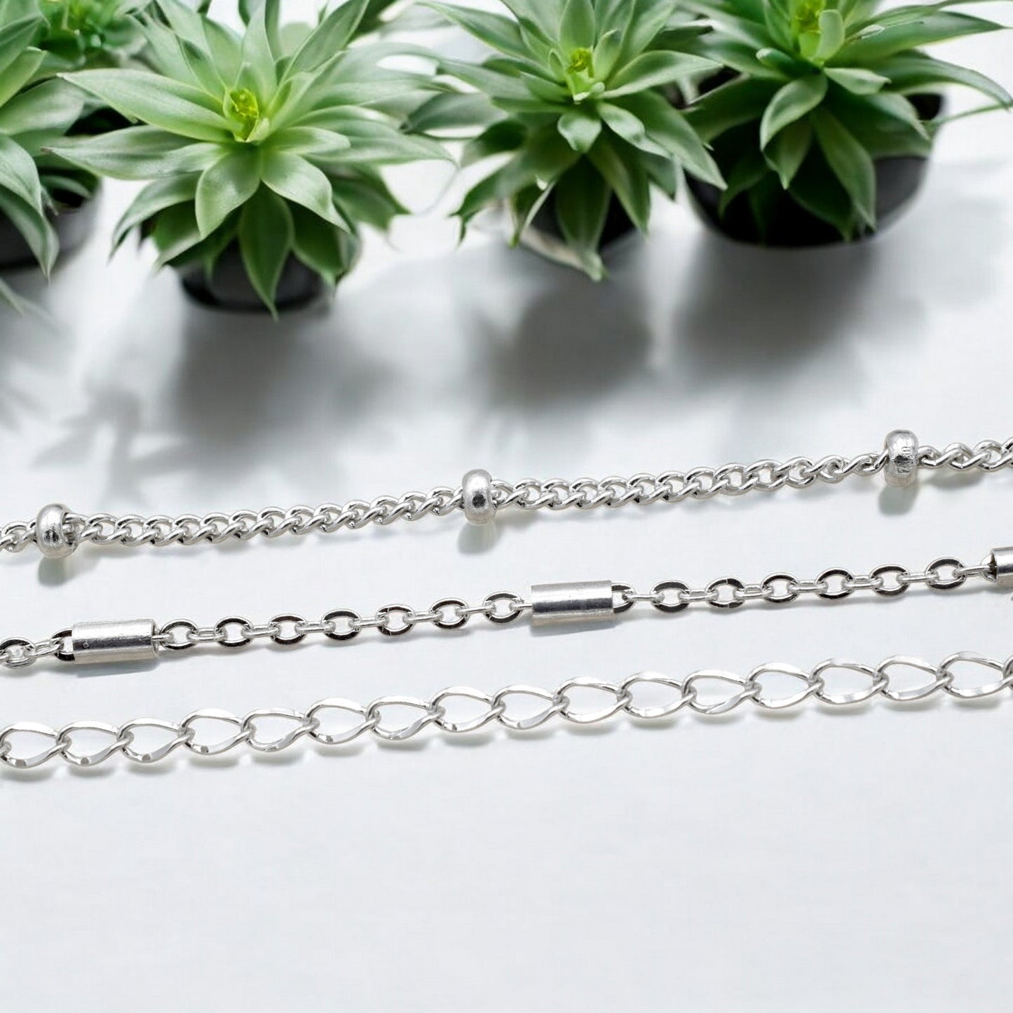 Stainless Steel Jewelry Chains | Bar, Satellite & Extension Chains