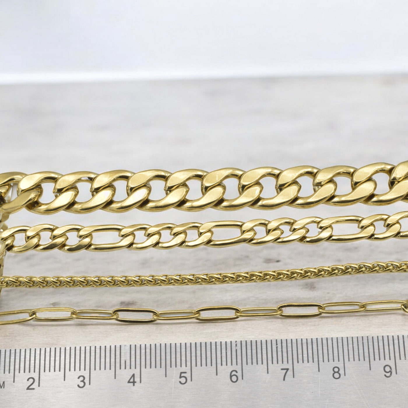 Stainless Steel Gold-Filled Look Chains - Sophisticated Jewelry for Any Outfit