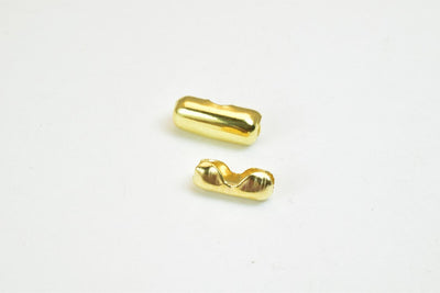 100 PCs Ball Chain Ending Ball Chain Clasp Gold Plated Beads Findings Size 2mm and 3mm For Jewelry Making