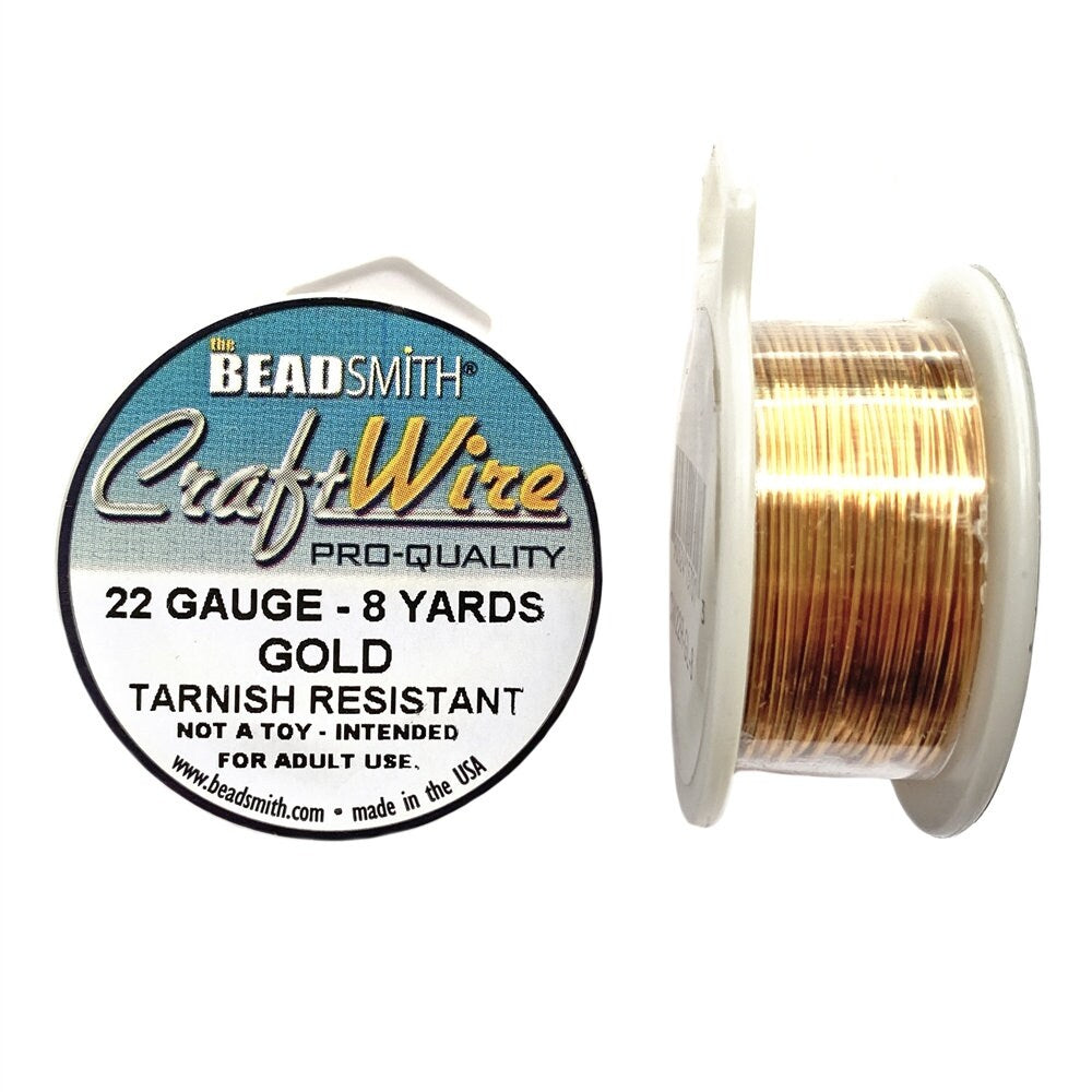 Wire Wrapping Tarnish Resistant , 1 Roll Gold/Silver Beadsmith Copper Wire Craft Wires (18, 20, 22, 24, 26, 28 Gauges)