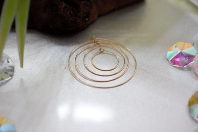 Wire Hoop hook Earring 18K Gold Filled Look, Size 20mm/30mm/40mm/50mm Thickness 0.8mm