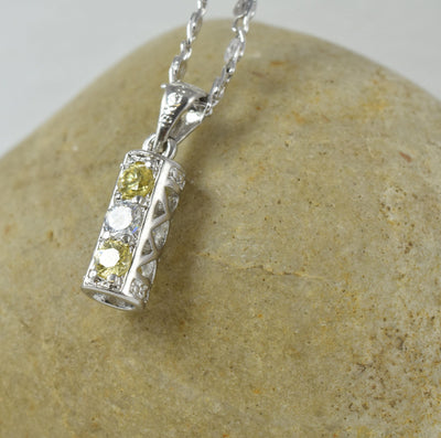 White Gold Filled Look, Rhodium Pendants With CZ Cubic Zirconia- RP24, RP43, RP58, RP59