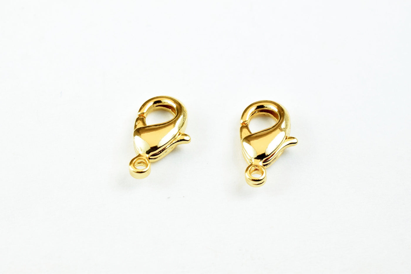 10 PCs 18K/14K Gold Filled Look, Lobster Clasp Sizes, 8x4mm, 9x5mm, 12x7mm, 14x8mm, 15x10mm Gold Filled Findings Beads Jewelry USA Seller