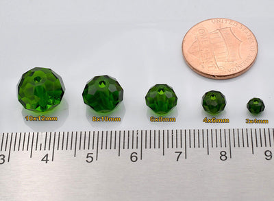 Faceted Crystal Rondelle Beads, Strands for Jewelry Making, Shiny Spacer Beads, DIY Bracelet Necklace Supplies, Gemstone Colors