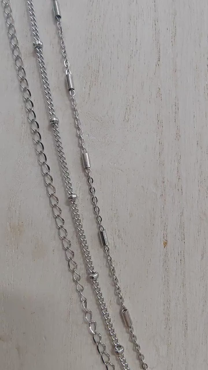 Stainless Steel Jewelry Chains | Bar, Satellite & Extension Chains