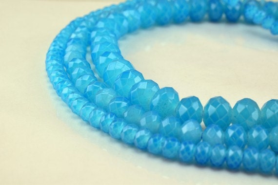 Glass Donut Rondelle Faceted Beads for Jewelry, Decoration, Chandelier 3x4mm, 4x6mm and 6x8mm. 3 Sizes Group 60 PCs each Item#789222042660