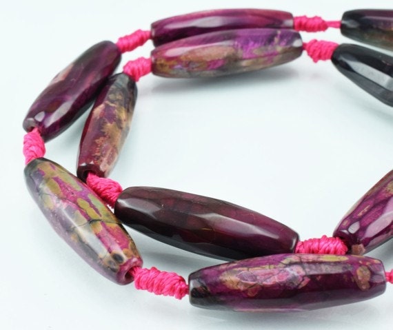 Agate Gemstone Beads Oval Beads Size 8x29mm Strands Beads Natural healing stone chakra stones for Jewelry Making Item#789222023485