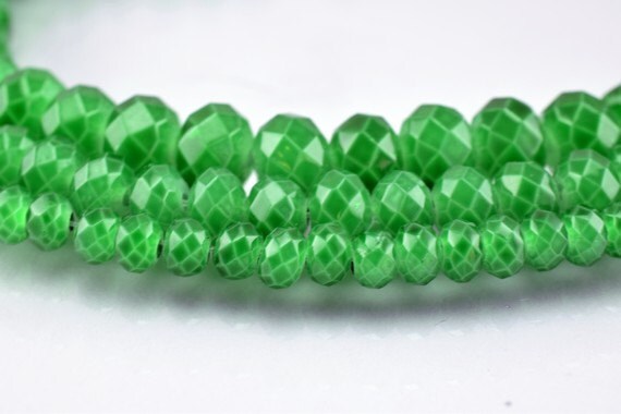 Glass Donut Rondelle Faceted Beads for Jewelry, Decoration, Chandelier 3x4mm, 4x6mm and 6x8mm. 3 Sizes Group 60 PCs each Item#789222042691