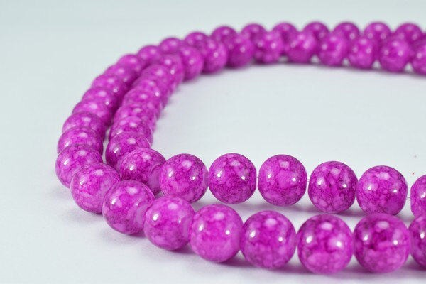 Two Tone Light Purple Glass Beads Round 8mm Shine Round Beads For Jewelry Making Item#789222045371