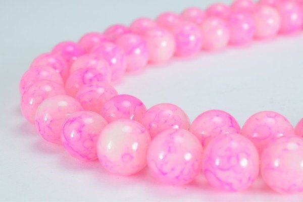 Two Tone Purple Pink Glass Beads Round 10mm Shine Round Beads For Jewelry Making Item#789222045619