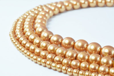 Glass Pearl Beads Round Size 4mm/6mm/8mm/10mm Shine Round Ball Beads for Jewelry Making Item#789222046262