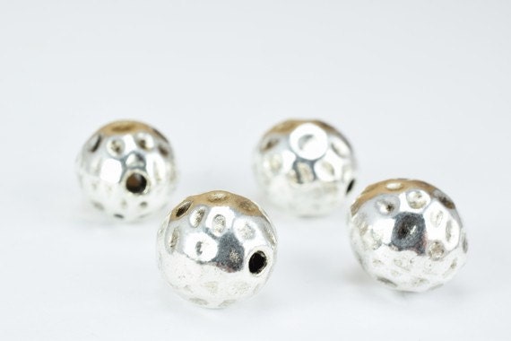 Silver Alloy Oval Beads Tibetan Style Antique Silver Alloy Metal Bracelets Charm Size 11x10mm Hole Size 1.5mm For Jewelry